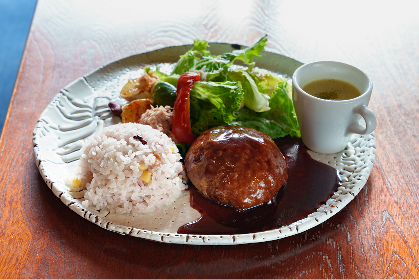 長萩和牛ハンバーグプレート